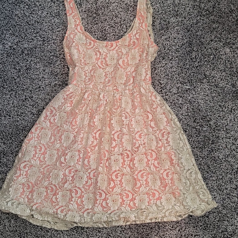 Semi Formal Dress w/ Lace overlay.